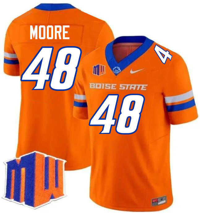 Canaan Moore Jersey, Boise State Broncos College Football Jersey College Uniforms-Orange  Canaan Moore Jersey, Boise State Broncos College Football Jersey College Uniforms-Orange